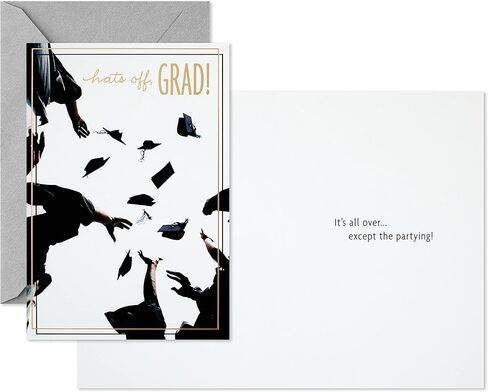 Hallmark Graduation Cards Assortment, Hats Off (6 Cards with Envelopes, 2 Designs) in Saudi Arabia