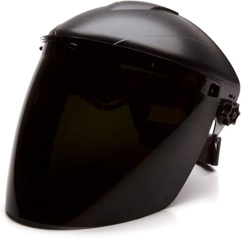 Pyramex Safety Full Face Shield Eye and Head Protection (Headgear NOT Included), Clear Polyethylene, ANSI Z87 in Saudi Arabia