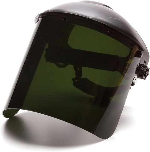 Pyramex Safety Full Face Shield Eye and Head Protection (Headgear NOT Included), Clear Polyethylene, ANSI Z87 in Saudi Arabia