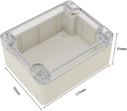 YXQ 263x182x60mm Junction Box Clear Cover IP65 Waterproof ABS Project Case Enclosure Cable (10.4 x 7.2 x 2.4 inches) in Saudi Arabia