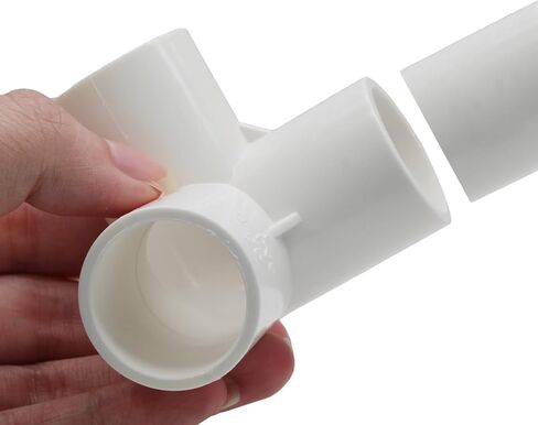 4Pcs 1 Inch PVC Fittings, 3 Way PVC Pipe Fittings Elbow Fittings, SCH40 Furniture Grade Corner Fitting Connector, Fits 1" PVC Pipes in Saudi Arabia