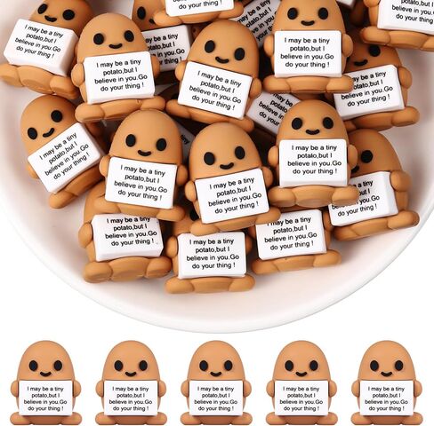 25 PCS MINI Rubber Potato Toys Hights Mini Potatoal Potatoes Decorations and Chigrganing Hidavational Homport in Kuwait