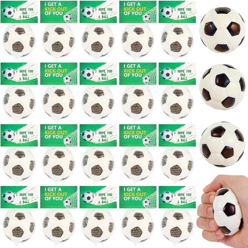 LiYiQ 24Pcs Sports Stress Balls Soccer Stress Ball for Kids 2.36 Inch Foam Bouncy Balls Bulk Fun Balls Party Favors Sports Party Favors Goodie Bag Stuff for Kids Classroom Exchange in Saudi Arabia