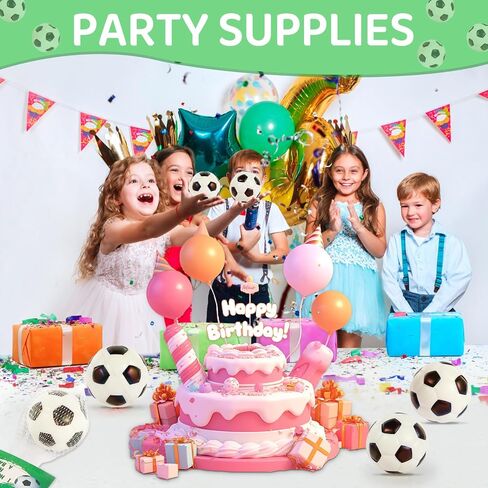 LiYiQ 24Pcs Sports Stress Balls Soccer Stress Ball for Kids 2.36 Inch Foam Bouncy Balls Bulk Fun Balls Party Favors Sports Party Favors Goodie Bag Stuff for Kids Classroom Exchange in Saudi Arabia