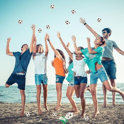 LiYiQ 24Pcs Sports Stress Balls Soccer Stress Ball for Kids 2.36 Inch Foam Bouncy Balls Bulk Fun Balls Party Favors Sports Party Favors Goodie Bag Stuff for Kids Classroom Exchange in Saudi Arabia