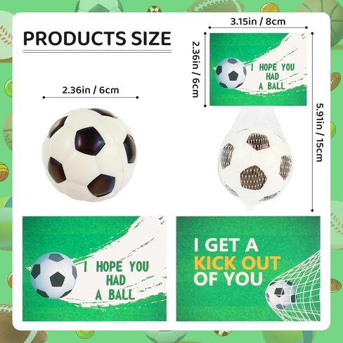 LiYiQ 24Pcs Sports Stress Balls Soccer Stress Ball for Kids 2.36 Inch Foam Bouncy Balls Bulk Fun Balls Party Favors Sports Party Favors Goodie Bag Stuff for Kids Classroom Exchange in Saudi Arabia