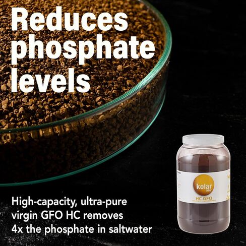 GFO HC - High Capacity Bayoxide E33HC Phosphate Remover - for Fish Tanks, Aquariums & Ponds, 1 Gallon Bucket, 7lb, by Kolar Labs in Saudi Arabia