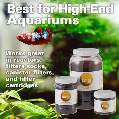 GFO HC - High Capacity Bayoxide E33HC Phosphate Remover - for Fish Tanks, Aquariums & Ponds, 1 Gallon Bucket, 7lb, by Kolar Labs in Saudi Arabia