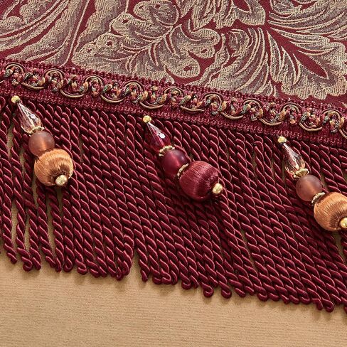 الطول والطاحونة الفاخرة الطاولة عداء 90 بوصة ، وترقيع Chenille Damask Jacquard طاولة الطعام المتسابقين مع متعددة الأدوات لتناول الطعام في غرفة الطعام حفلات العطلات الحفلات (الأزرق ، 13*90 بوصة) in Saudi Arabia