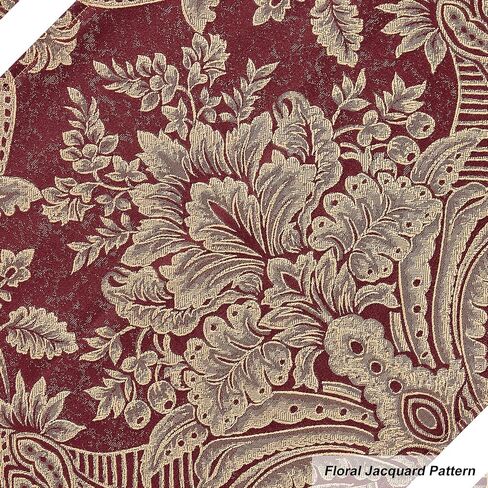 الطول والطاحونة الفاخرة الطاولة عداء 90 بوصة ، وترقيع Chenille Damask Jacquard طاولة الطعام المتسابقين مع متعددة الأدوات لتناول الطعام في غرفة الطعام حفلات العطلات الحفلات (الأزرق ، 13*90 بوصة) in Kuwait