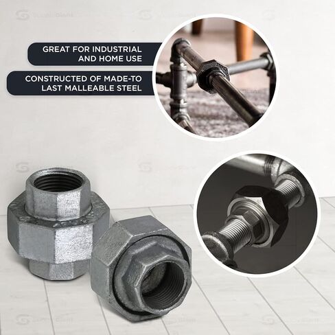 HNVO0400 2" Galvanized Malleable Iron Straight Union for 150 lb Applications, with Female Threaded Connects, 2 in Saudi Arabia