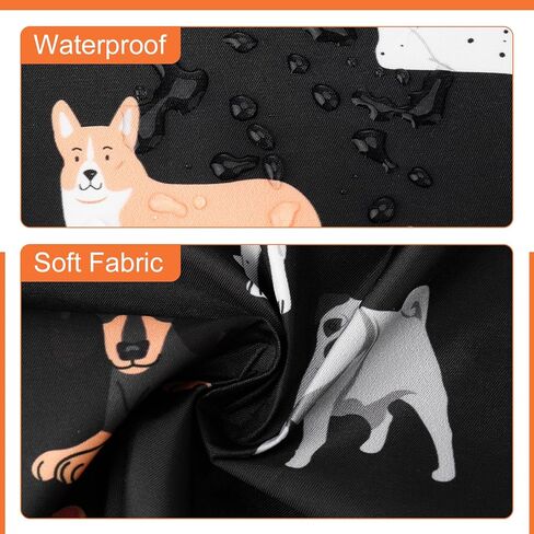 Dog Grooming Waterproof Apron with 2 Pockets, Cute Animals Puppy Dog Pets Apron, Grooming Apron for Dog Groomers in Kuwait