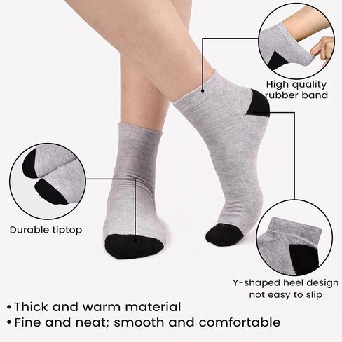 Ankle Length Anti-Slip Running Socks for Men & Women - Stylish Comfort, Non-Slip Design, Mix-Color Medium Size - Perfect for Everyday Wear and Sports -Pack of 5 in Kuwait