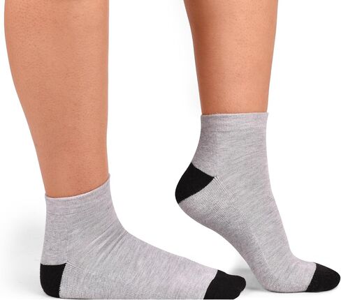 Ankle Length Anti-Slip Running Socks for Men & Women - Stylish Comfort, Non-Slip Design, Mix-Color Medium Size - Perfect for Everyday Wear and Sports -Pack of 5 in Kuwait