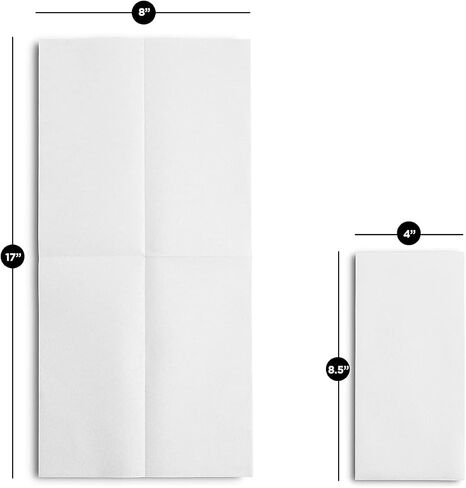 Disposable Linen-Feel Guest Towels [Pack of 300] - Disposable 8" x 17" Cloth-Like Hand Towels, Made In USA - Soft And Absorbent Paper Napkin For Kitchen, Bathroom, Party, Wedding, Or Event in Kuwait