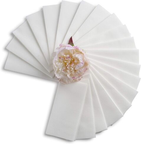 Disposable Linen-Feel Guest Towels [Pack of 300] - Disposable 8" x 17" Cloth-Like Hand Towels, Made In USA - Soft And Absorbent Paper Napkin For Kitchen, Bathroom, Party, Wedding, Or Event in Kuwait