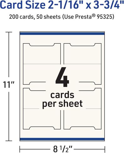 Avery Printable Arched Tent Cards with Sure Feed Technology, 2-1/16" x 3.75", Matte Ivory Cardstock, Print-to-the-Edge, Laser/Inkjet, 100 Total, Great for Table Talkers, Promotional Signs, and More in Kuwait