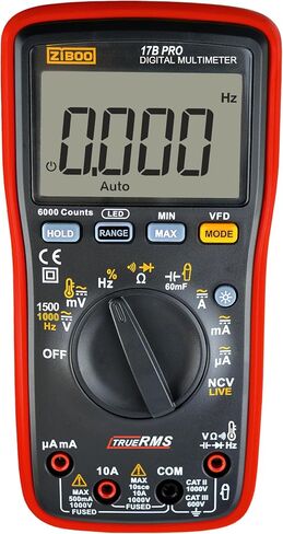 15B Pro RMS Multimeter Digital ، للتطبيقات الكهربائية ، يقيس الجهد AC/DC والقياسات الحالية حتى 1000V و 10A ، استخدام Fluke (كماشة AC الاختيارية) in Kuwait