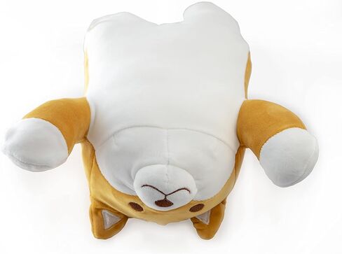 Mango Steam 13.5" Cute Kawaii Soft Plush Dog with Wagging Tail/Pillow/Stuffed Animal (Shiba, Brown) in Kuwait