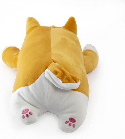 Mango Steam 13.5" Cute Kawaii Soft Plush Dog with Wagging Tail/Pillow/Stuffed Animal (Shiba, Brown) in Kuwait