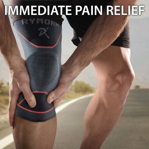 Rymora Knee Compression Sleeves for Men Women - Knee Braces 1 Pair or Single - Knee Support Sleeves for Knee Pain Running Weightlifting Gym Workout Sports in Kuwait