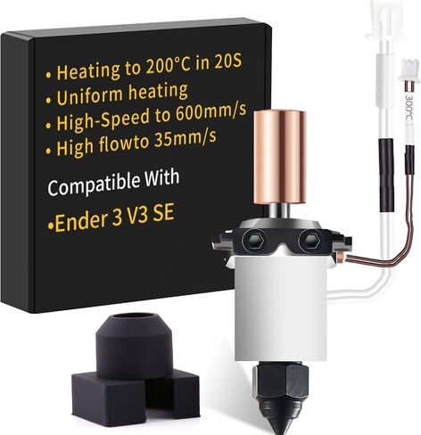 Ender-3 V3 Ceramic Heating Block: Compatible with Creality Ender 3 V3/Plus 3D Printer hotend, Rapid Heating, High Flow/High-Speed 3D Printing, fit with PLA, ABS, PETG, TPU Filaments, by SAPLUSREPR in Saudi Arabia