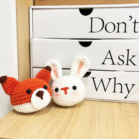 Kitcroet Crochet Kits for Beginners, Starter Crochet Kit All-in-One Complete Rabbit Crochet Kit Learn to Crochet Sets with Step by Step Video Tutorials for Adults - Bunny with Carrot[New] in Saudi Arabia