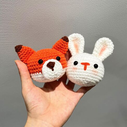 Kitcroet Crochet Kits for Beginners, Starter Crochet Kit All-in-One Complete Rabbit Crochet Kit Learn to Crochet Sets with Step by Step Video Tutorials for Adults - Bunny with Carrot[New] in Saudi Arabia