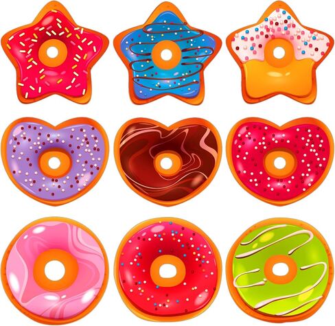 SICOHOME 216pcs Donuts Heart Stickers Valentines Stickers for Kids School Classroom Teacher Reward Party Decor Donut Sticker for Kids Donut Party Favors Valentines Party Scrapbooking Supplies in Saudi Arabia