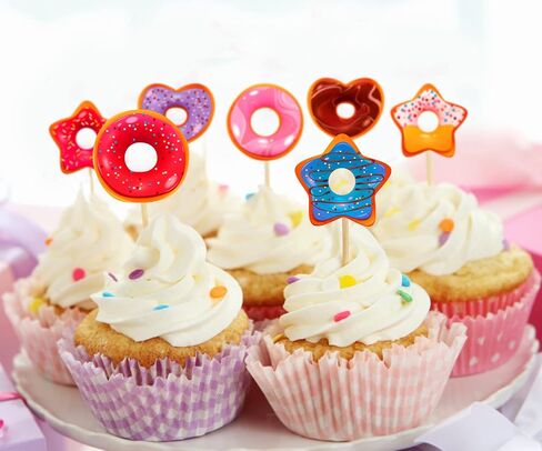 SICOHOME 216pcs Donuts Heart Stickers Valentines Stickers for Kids School Classroom Teacher Reward Party Decor Donut Sticker for Kids Donut Party Favors Valentines Party Scrapbooking Supplies in Saudi Arabia