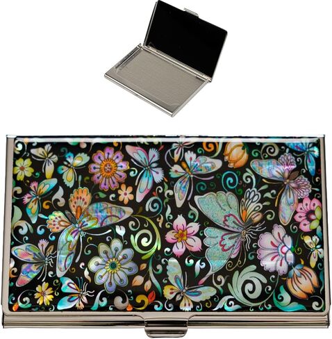 February Mountain Mother of Pearl Dual Magnification Compact Mirror – Gifts for Women, Mom, and Sister – Unique Birthday, Christmas Idea – Elegant and Travel-Friendly in Kuwait
