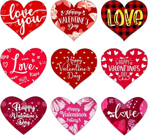 SICOHOME 216pcs Donuts Heart Stickers Valentines Stickers for Kids School Classroom Teacher Reward Party Decor Donut Sticker for Kids Donut Party Favors Valentines Party Scrapbooking Supplies in Saudi Arabia