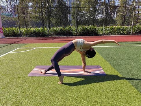Professional Non-Slip Yoga Mat,Unique blend Colors,5mm Thick, Sweat Absorbent,Portable with Strap and Bag,for All Types of Yoga, Pilates and Fitness(72"x 27") in Saudi Arabia