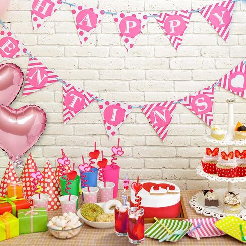 24 PCS Valentines Drinking Straws Reusable Red Love Heart Straws Crazy Loop Straws Valentine School Party Decor Straws for Valentine's Day Party Wedding Bachelorette Party Supplies Favors in Saudi Arabia