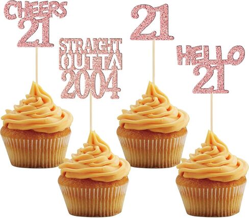 Gyufise 24 Pack Black 40th Birthday Cupcake Toppers Glitter Forty Hello 40 Straight Outta 1984 Cupcake Picks for Cheers to 40 Birthday Anniversary Party Cake Decorations Supplies in Saudi Arabia