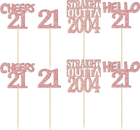 Gyufise 24 Pack Black 40th Birthday Cupcake Toppers Glitter Forty Hello 40 Straight Outta 1984 Cupcake Picks for Cheers to 40 Birthday Anniversary Party Cake Decorations Supplies in Saudi Arabia