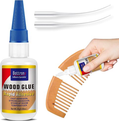 Wood Glue, 2 Pack Instant Super Glue for Wood, Tacky Glue for Wood, Clear Wood Glue for Woodworking,Waterproof Super Glue Ideal for Wooden Furniture,Wooden Product, Wooden Crafts,Wood Floor in Saudi Arabia