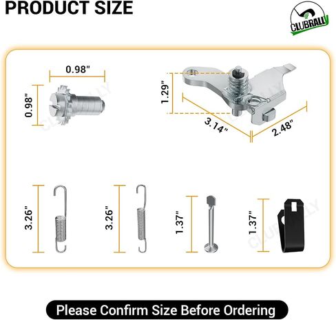 Golf Cart Rear Brake Drum/Hub and Brake Shoes Deluxe Repair Kit, Club Car Brake Kit for Club Car DS 1995-Up & Precedent 2004-Up Golf Cart in Saudi Arabia