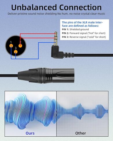 GELRHONR Right Angle 3.5mm to 3 pin XLR Female Coiled Cable 1.6FT, XLR Female Replacement Spring Audio Cord, 1/8 Inch TRS to XLR Stereo Audio Plug Headphone Cable(XLR Female Black) in Saudi Arabia
