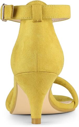 Allegra K Women's Kitten Heel Ankle Strap Sandals Shoes in Kuwait