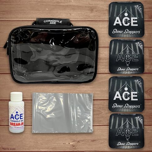 Show Stoppers | ACE Pro Cornhole Bags + PRO Kits | Dual Sided Slick Slicker All Weather | Optional Bag Break in and Carrying Case | Set of 4 in Saudi Arabia