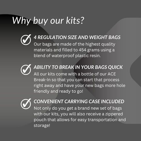 Show Stoppers | ACE Pro Cornhole Bags + PRO Kits | Dual Sided Slick Slicker All Weather | Optional Bag Break in and Carrying Case | Set of 4 in Saudi Arabia