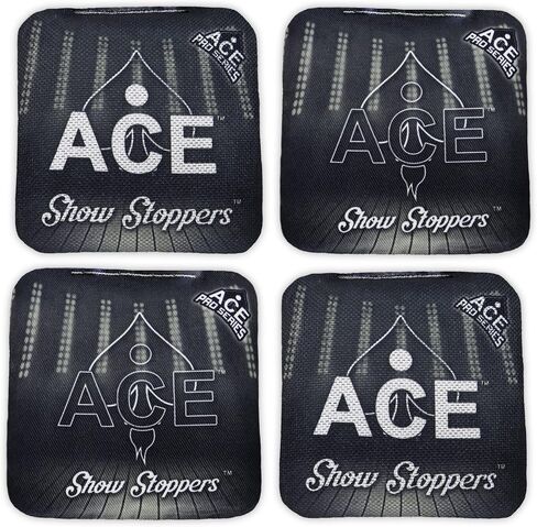 Show Stoppers | ACE Pro Cornhole Bags + PRO Kits | Dual Sided Slick Slicker All Weather | Optional Bag Break in and Carrying Case | Set of 4 in Saudi Arabia