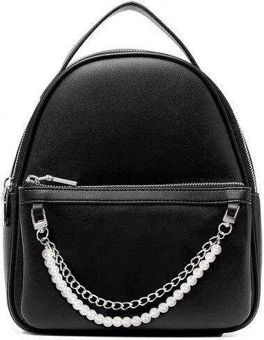 SmallCat Pearl Purse Chain for Women, Stainless Steel Double Handbag Straps Bag Charm, Short Handle Replacement Accessories for Handbag Messenger Bags Wallets- Gold in Saudi Arabia