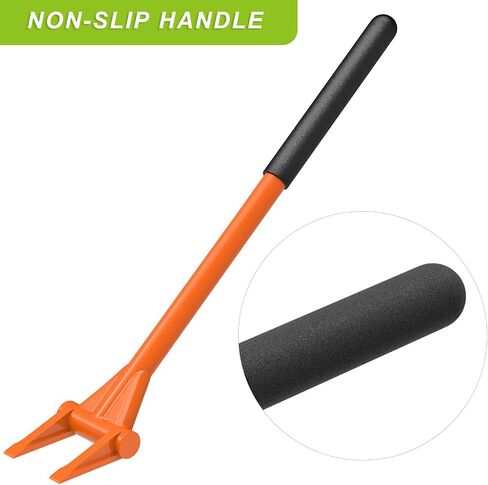 Dolibest 48'' Demo Bar 2-Tine Wrecking Bar, Heavy Duty Pallet Buster with Handle, All-Steel Handle Wrecking Pry Bar, Deck Board Removal Efficient and Effortless for Renovation and Construction in Kuwait