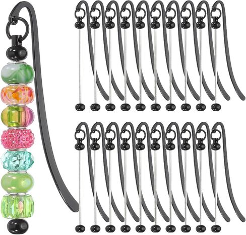إشارة مرجعية قابلة للخروج من Patikil ، 20 PCS مرجعية مرجعية DIY Metal Bar Bar Bar Bar Bar Bark للحصول على إشارة مرجعية Making Making Craft ، سحر قلادة الديكور ، الأسود in Kuwait