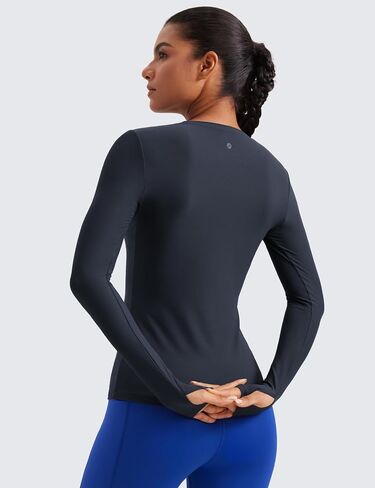 CRZ YOGA Womens Cloudweight Long Sleeve Workout Tops Lightweight Athletic Basic Shirts Soft Casual T-Shirt with Thumb Hole in Saudi Arabia