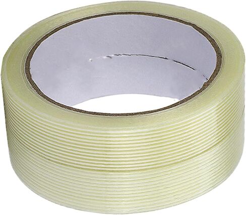 6 Rolls Filament Strapping Tape, 2 Inches x 22 Yards x 5.9 Mil, Heavy Duty Fiberglass Tape, Reinforced Wearproof Tape, Fiberglass Packing Tape for Wrapping, Shipping, Repairing Carton, Glass in Saudi Arabia