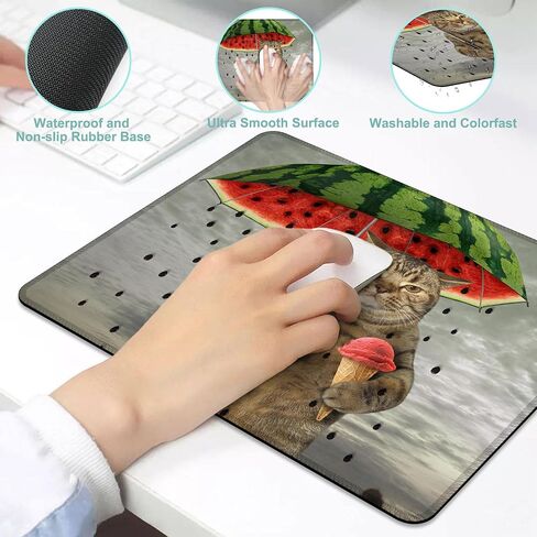 Colorful Dog Mouse Pad,Square Waterproof and Non-Slip Rubber Base Mousepad,Suitable for Computer Desk Wireless Mouse 9.5 x 7.9 Inches in Saudi Arabia