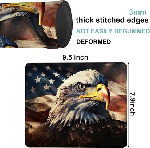 Colorful Dog Mouse Pad,Square Waterproof and Non-Slip Rubber Base Mousepad,Suitable for Computer Desk Wireless Mouse 9.5 x 7.9 Inches in Kuwait